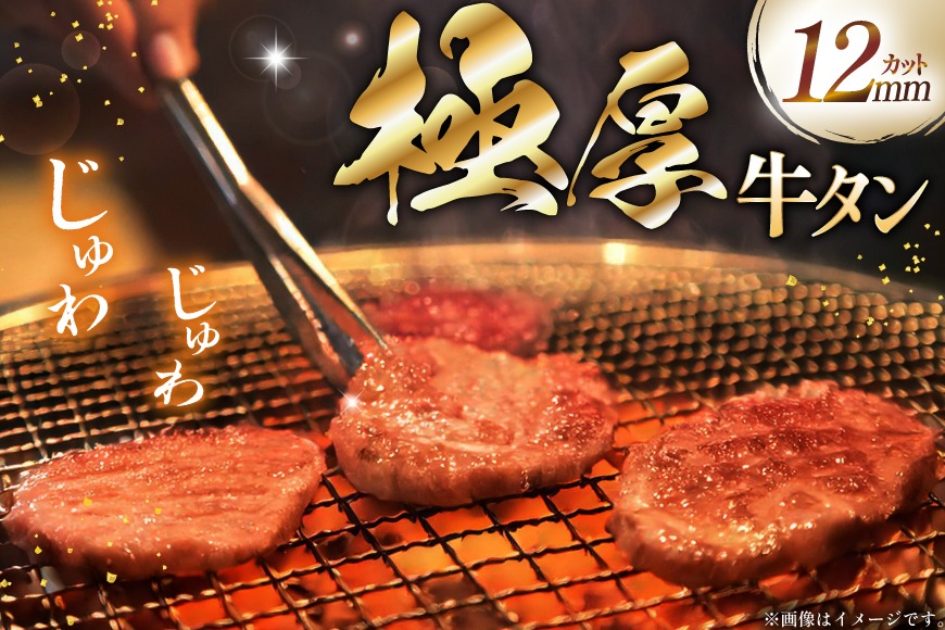 牛タン 極厚 12mm 塩味 約400g×1p 2～3人前 [佐利 宮城県 南三陸町