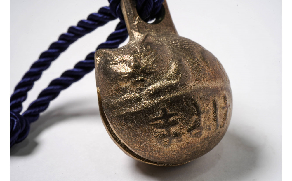 小田原｜伝統の鋳物｜まよけ猫鈴｜金・黒・緑青 3色セット｜柏木家