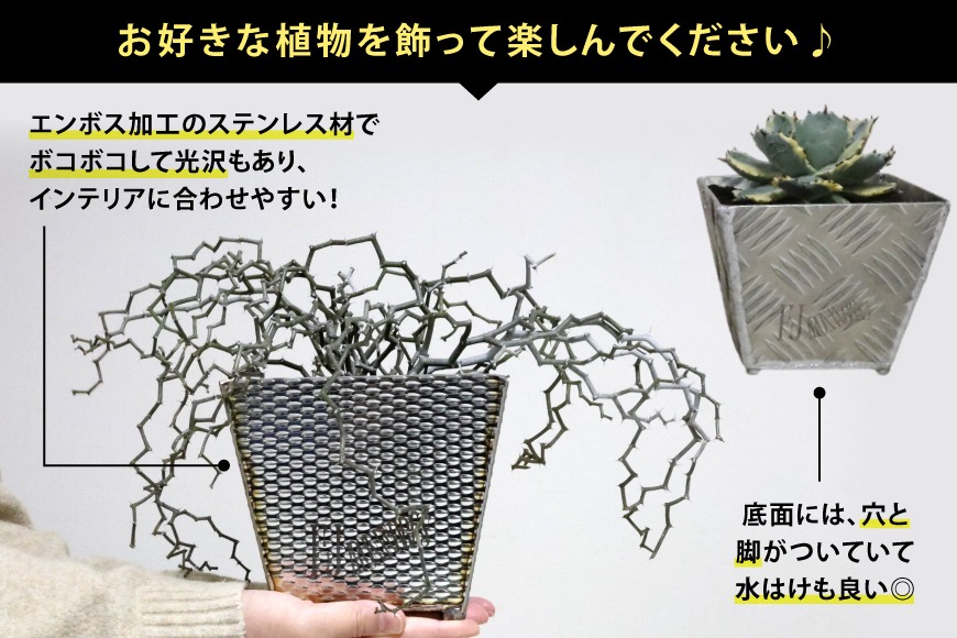 鉢・プランター BOTANICAL x BOTANICAL 植木鉢 BOTANICAL POT SSP-L 1点 [藤田鉄工所 宮城県 気仙沼市