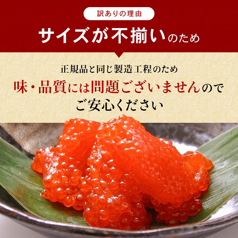 すじこ 訳あり 北海道 紅鮭 塩 筋子 500g (250g×2個入）加藤水産
