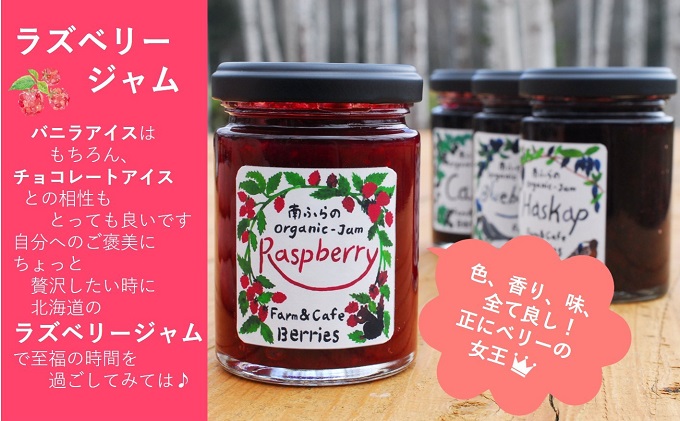 ラズベリージャム3個 食べラー4個　かりんシロップ3個 コンニャク1個 2種のベリー【カシス＆ラズベリー】 ギフト箱入り 手作りジャムセット