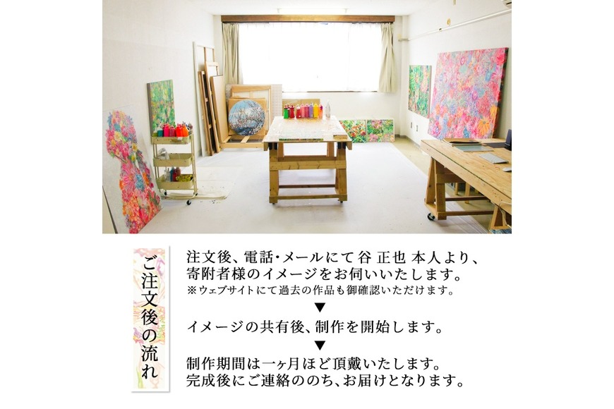 谷正也 オーダーメイド 絵画 (F80号・縦112cm×横146cm×厚さ5cm) 風景