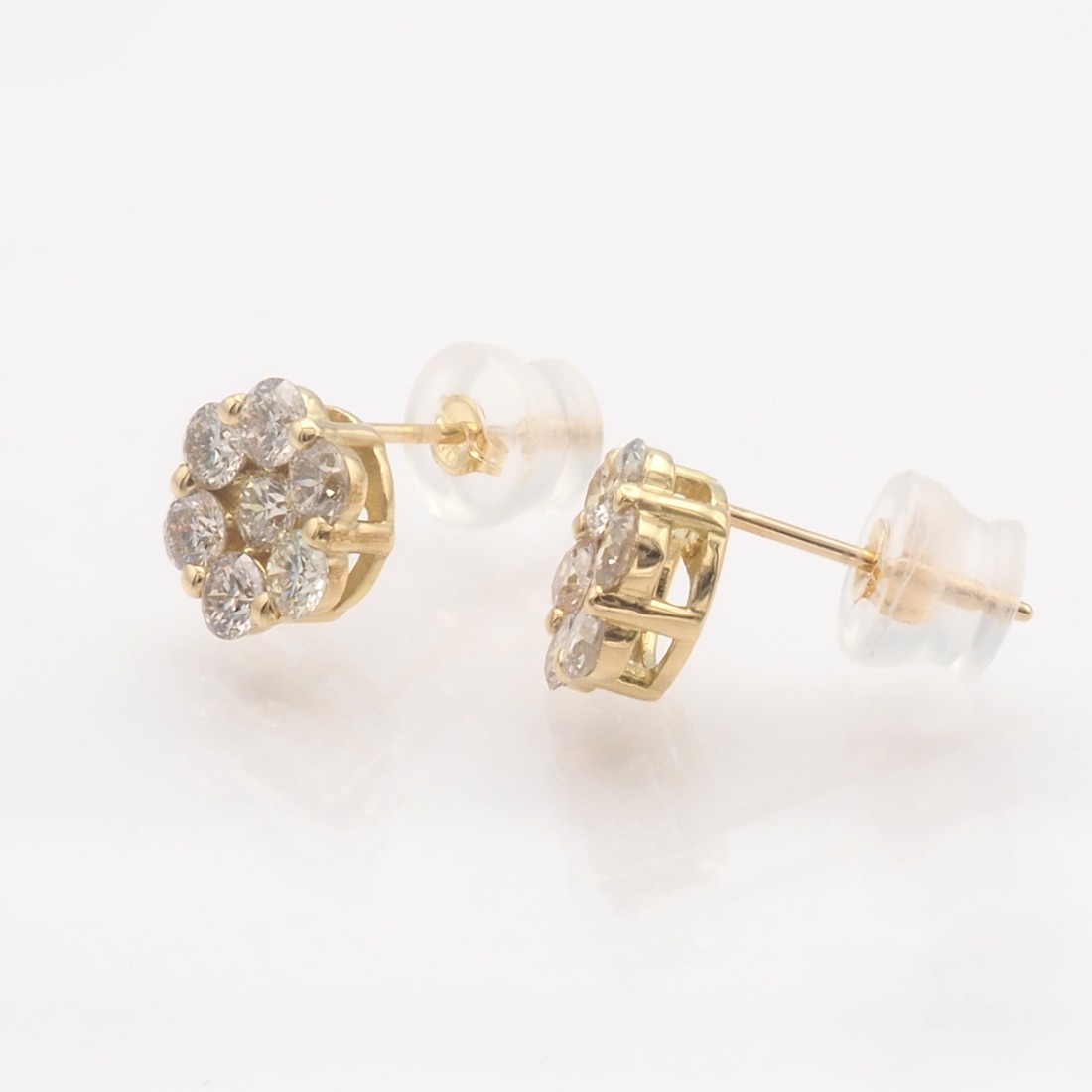 K18 1.00ct ダイヤモンド ピアス FP-000329 SWBT022-k18（山梨県昭和町