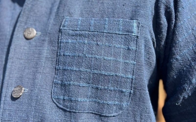 天然藍染 手織り綿ジャケット JH008（山梨県都留市） | ふるさと納税