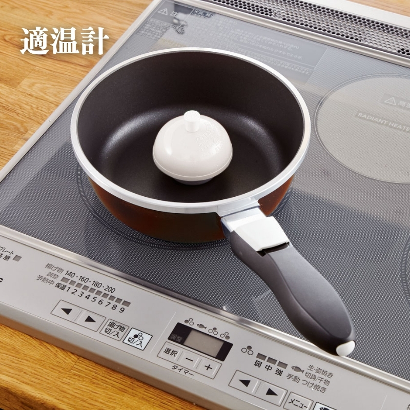 フライパン 深型 取っ手が取れる 24cm オールパンゼロ マンゴー 適温計