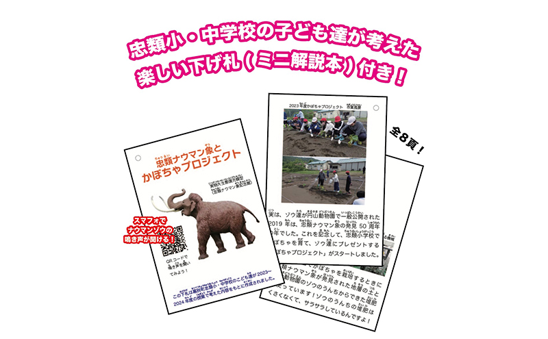 北海道 幕別町]学芸員監修＆子どもたちと作った！忠類ナウマンゾウ