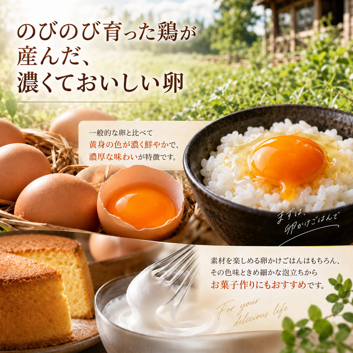 美山の平飼いたまご 80個 | 卵 タマゴ 平飼い 卵かけごはん お菓子作り