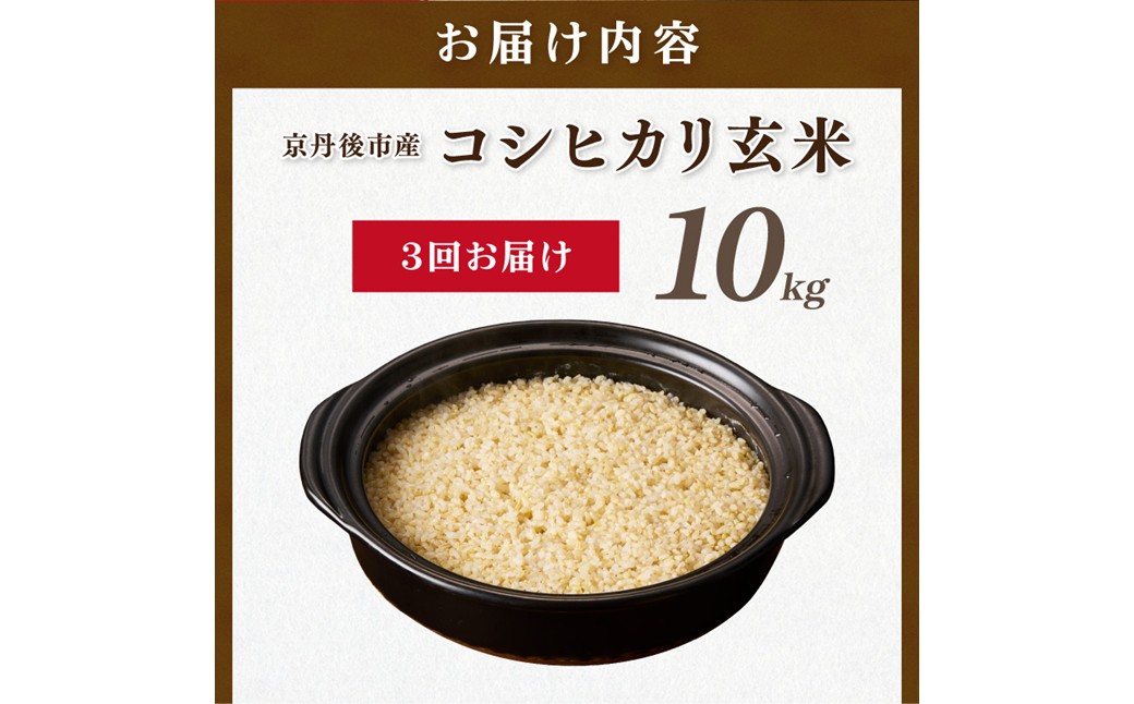 3ヶ月定期便】直売所直送「令和8年産 京丹後市産 コシヒカリ」 玄米