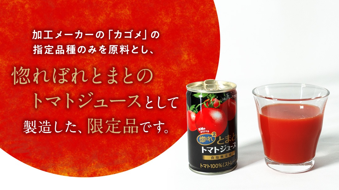 惚れぼれとまとの トマトジュース ( 無塩 ) 1箱 30本入 とまと