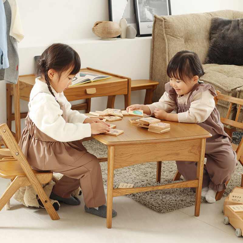 kids   table (子供テブル) Herit. Kids Folding Table キッズテーブル 子供 机 木製 こども 家具