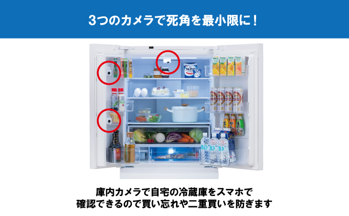 冷蔵庫 庫内カメラ付き 503L IRGN-C50A-W ホワイト 大型 大型冷蔵庫