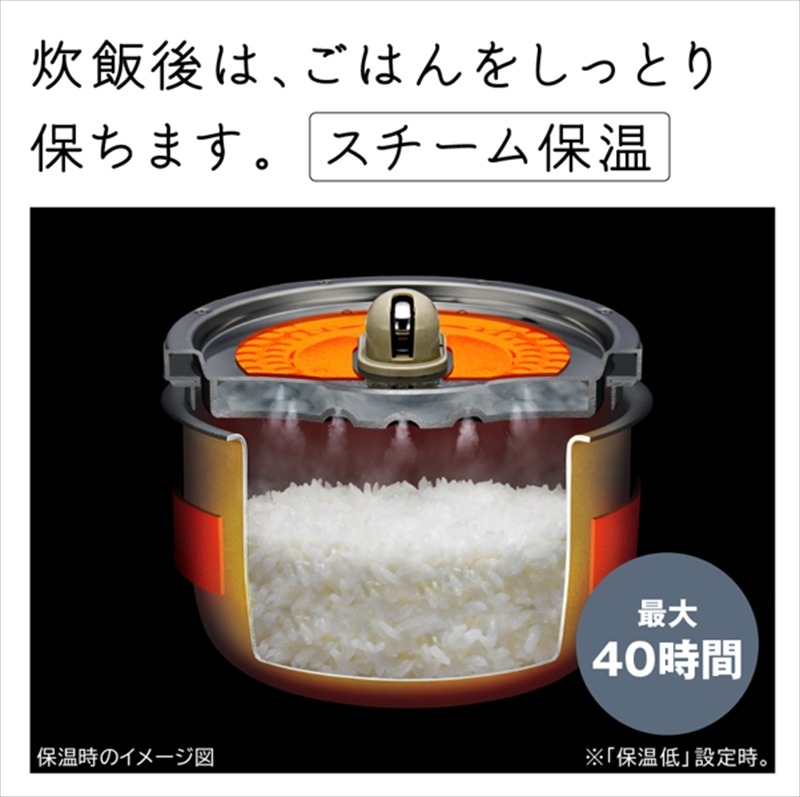 167-5-171 【圧力&スチームIHタイプ ふっくら御膳】（5.5合）RZ-W100JM