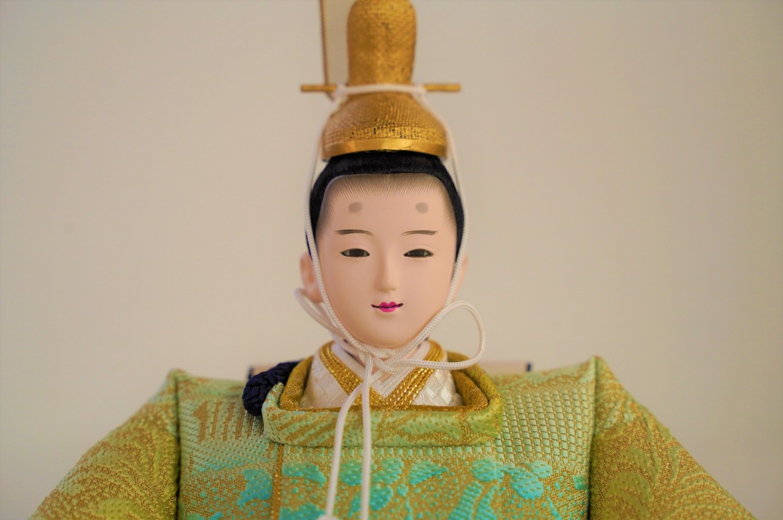 飾り台セット“有明”】人形作り40年 “平安天鳳”作 京都西陣袋帯 御所