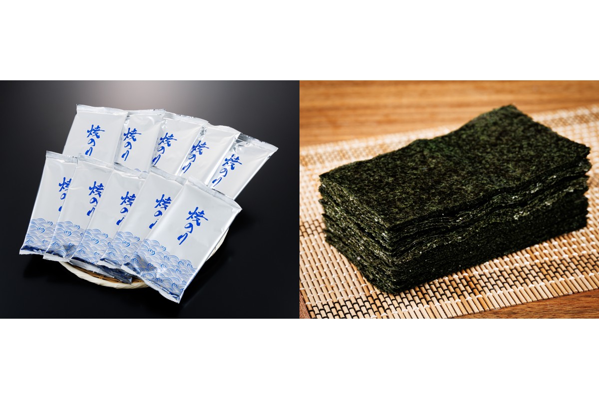 A5-516】訳あり 有明海産 焼き海苔 2切10枚×10袋(100枚分)【福岡有明
