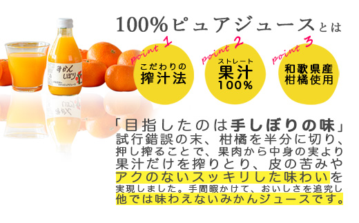 652.伊伊藤農園 100%ピュアジュース みかんしぼり180ml×24本（A652-3