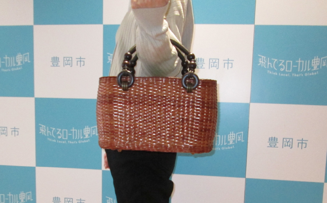 かごバッグ 柳かご（大） / 籠バッグ 豊岡 杞柳細工 伝統工芸士作 伝統